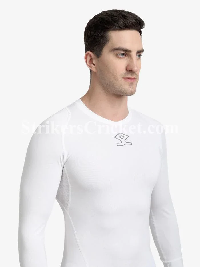 SHREY COMPRESSION L/S TOP WHITE - Image 2