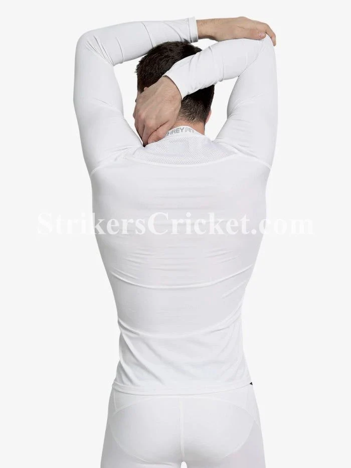 SHREY COMPRESSION L/S TOP WHITE - Image 3