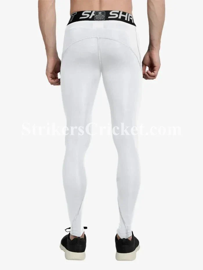 SHREY COMPRESSION LONG TIGHTS WHITE - Image 2