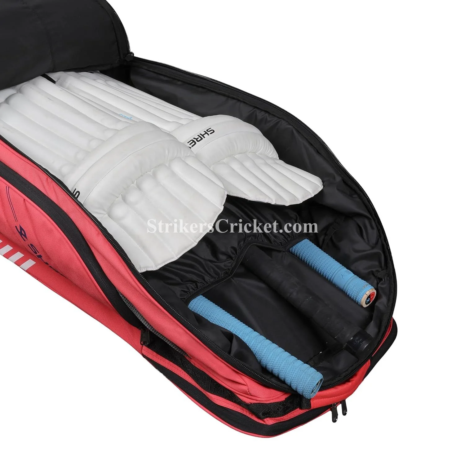 SHREY LEGACY 120 DUFFLE WHEELIE KIT BAG RED - Image 4